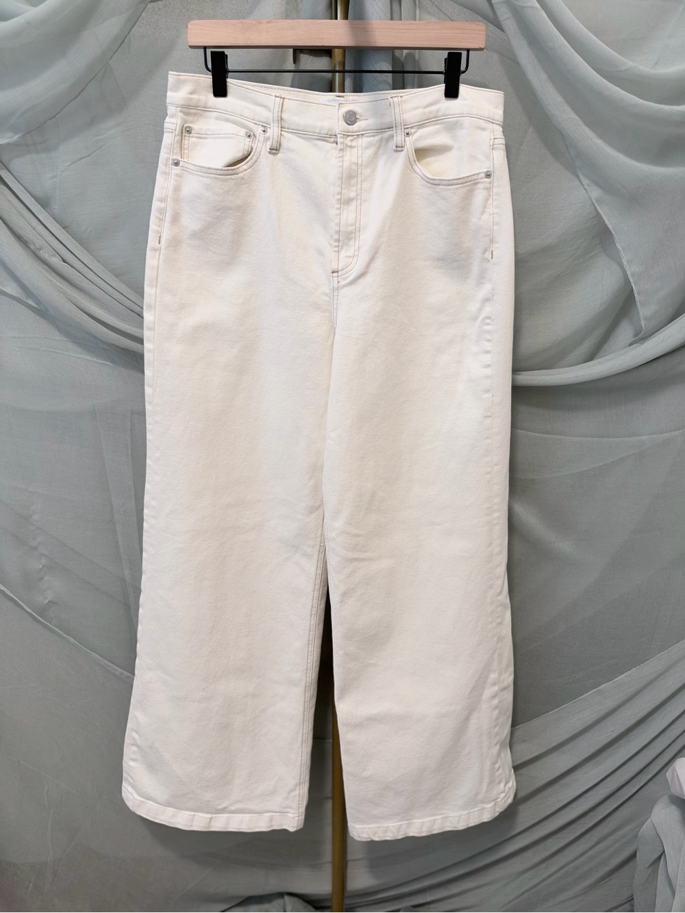 pistola Cream Lana High-Rise Wide-Leg Jeans - Picture 2 of 5